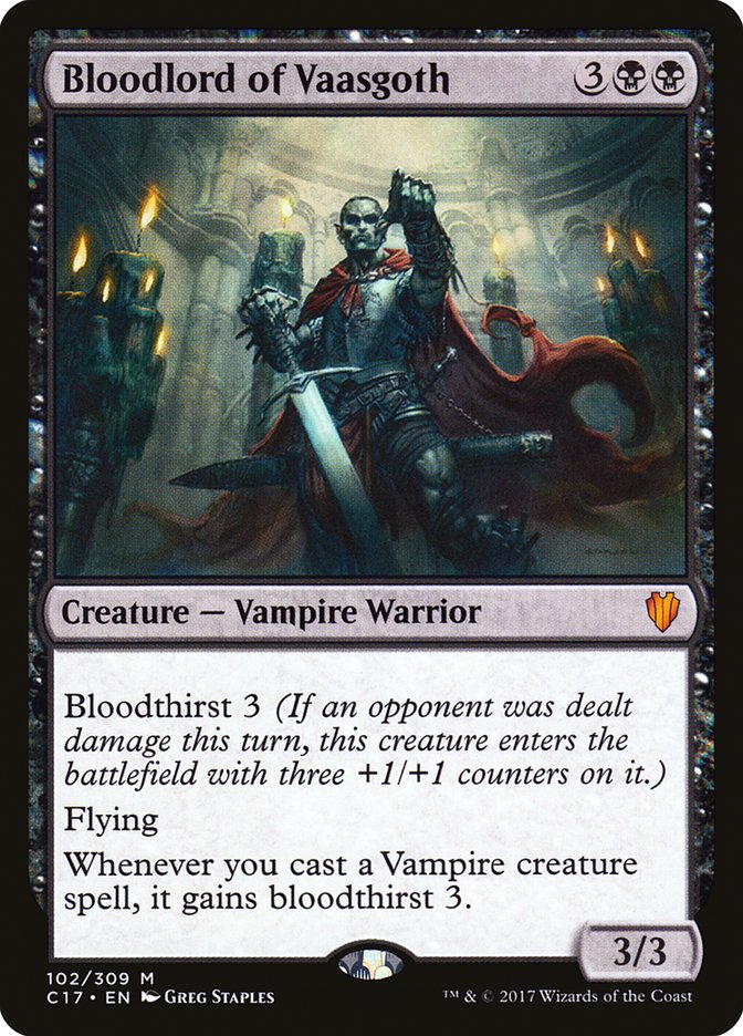Bloodlord of Vaasgoth [Commander 2017] MTG Single Magic: The Gathering    | Red Claw Gaming