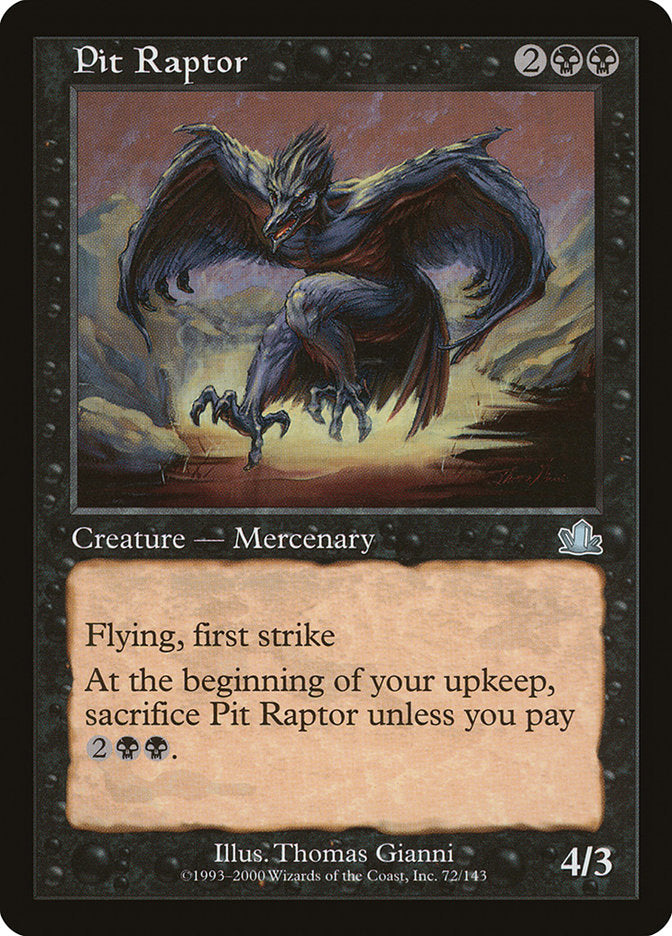Pit Raptor [Prophecy] MTG Single Magic: The Gathering    | Red Claw Gaming