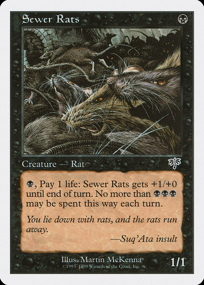 Sewer Rats [Battle Royale] MTG Single Magic: The Gathering    | Red Claw Gaming