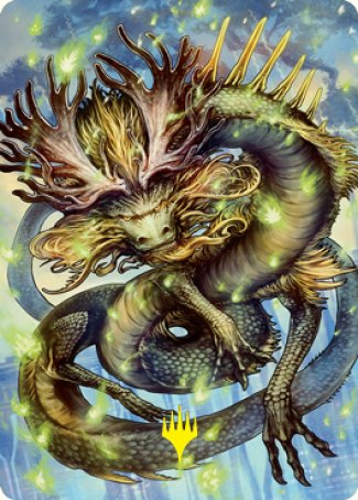 Kura, the Boundless Sky Art Card (Gold-Stamped Signature) [Kamigawa: Neon Dynasty Art Series] MTG Single Magic: The Gathering    | Red Claw Gaming