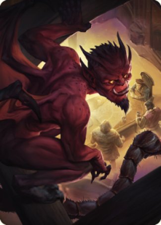 Nefarious Imp Art Card [Commander Legends: Battle for Baldur's Gate Art Series] MTG Single Magic: The Gathering    | Red Claw Gaming