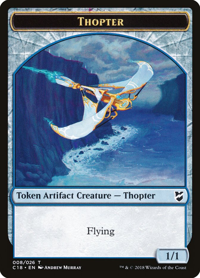 Myr (007) // Thopter (008) Double-Sided Token [Commander 2018 Tokens] MTG Single Magic: The Gathering    | Red Claw Gaming
