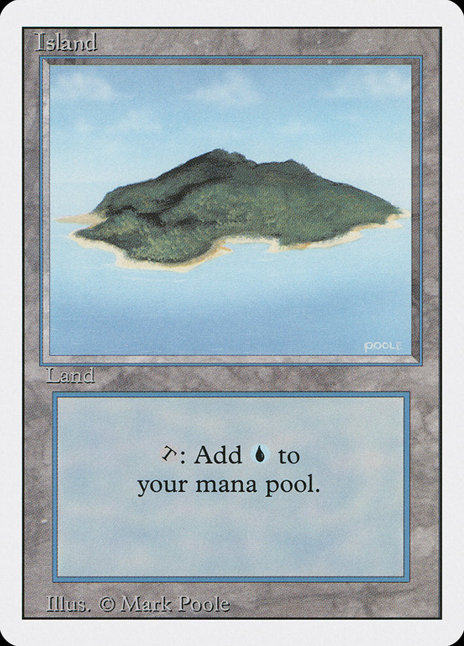 Island (Blue Sky) [Revised Edition] MTG Single Magic: The Gathering    | Red Claw Gaming