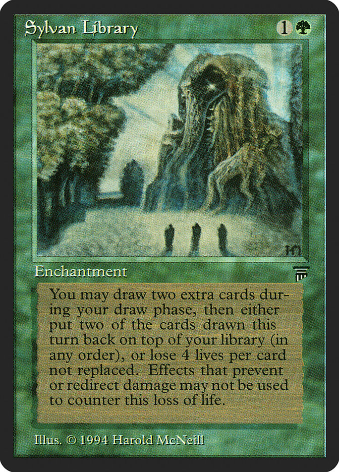 Sylvan Library [Legends] MTG Single Magic: The Gathering    | Red Claw Gaming