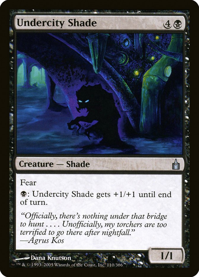 Undercity Shade [Ravnica: City of Guilds] MTG Single Magic: The Gathering    | Red Claw Gaming