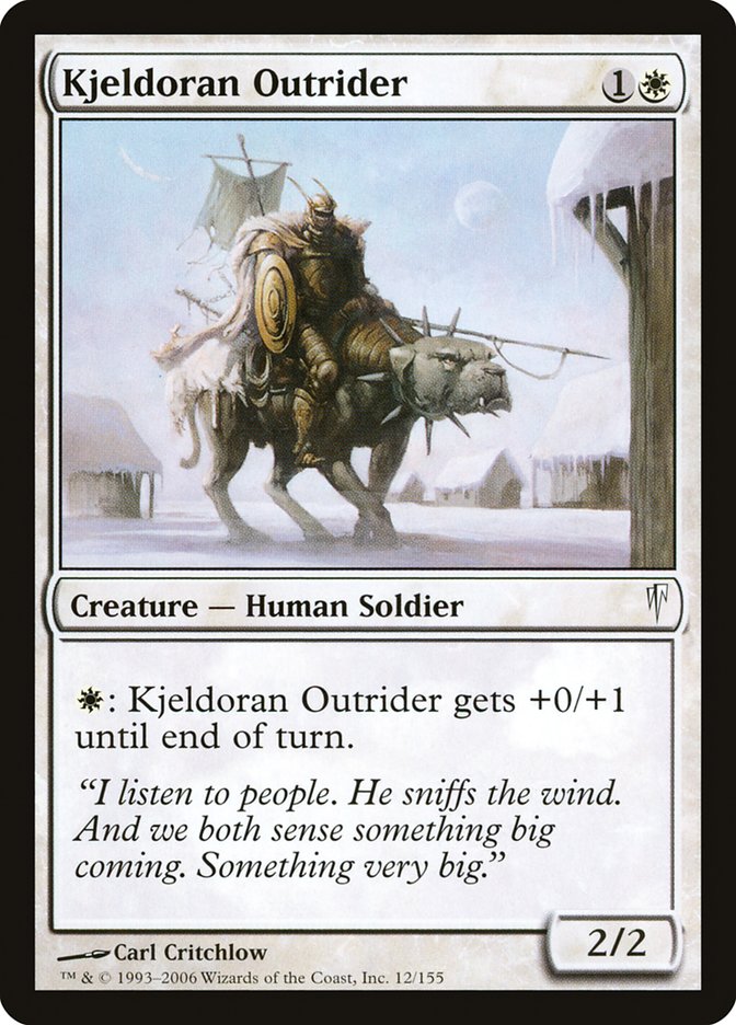 Kjeldoran Outrider [Coldsnap] MTG Single Magic: The Gathering    | Red Claw Gaming