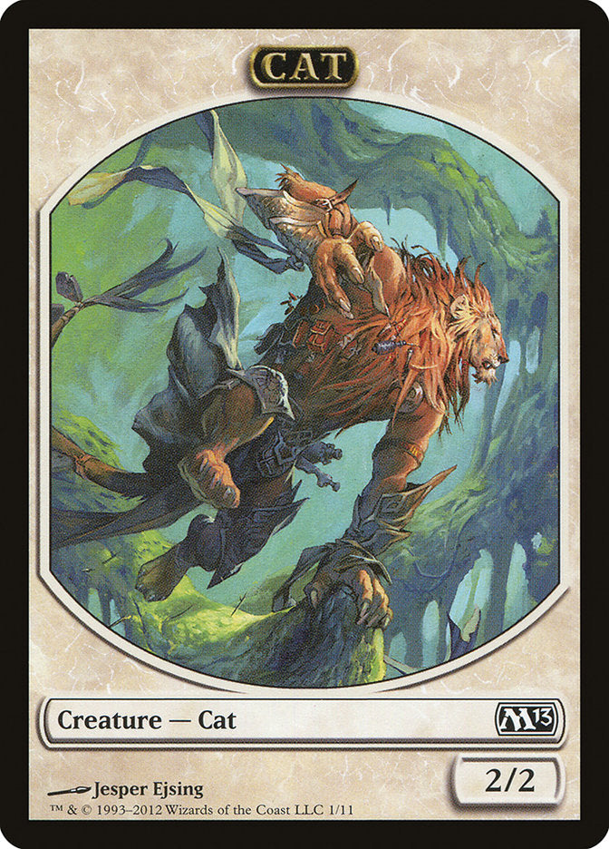 Cat Token [Magic 2013 Tokens] MTG Single Magic: The Gathering    | Red Claw Gaming