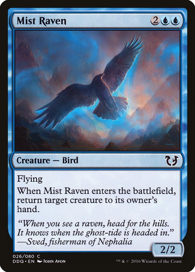 Mist Raven [Duel Decks: Blessed vs. Cursed] MTG Single Magic: The Gathering    | Red Claw Gaming