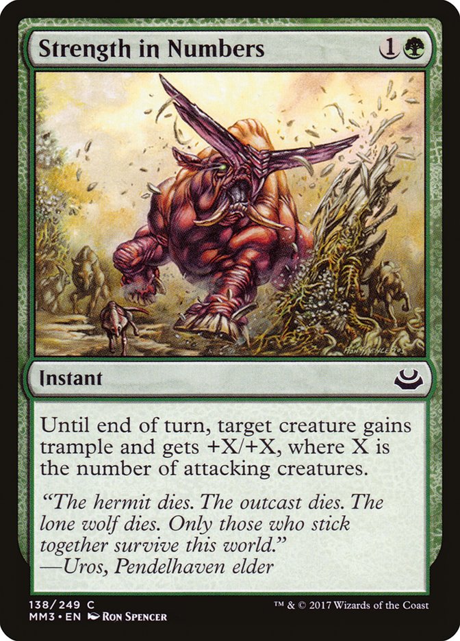 Strength in Numbers [Modern Masters 2017] MTG Single Magic: The Gathering    | Red Claw Gaming