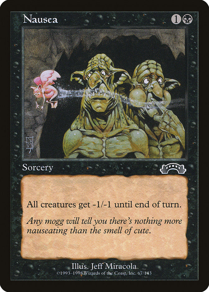 Nausea [Exodus] MTG Single Magic: The Gathering    | Red Claw Gaming