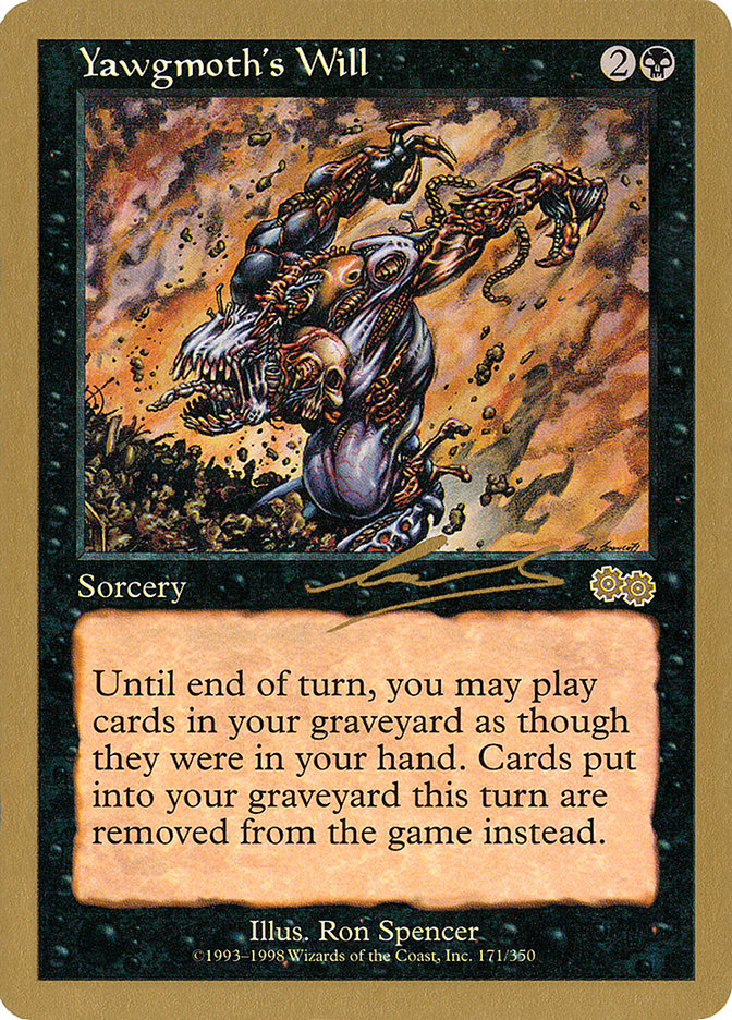 Yawgmoth's Will (Nicolas Labarre) [World Championship Decks 2000] MTG Single Magic: The Gathering    | Red Claw Gaming