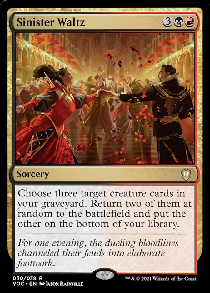 Sinister Waltz [Innistrad: Crimson Vow Commander] MTG Single Magic: The Gathering    | Red Claw Gaming