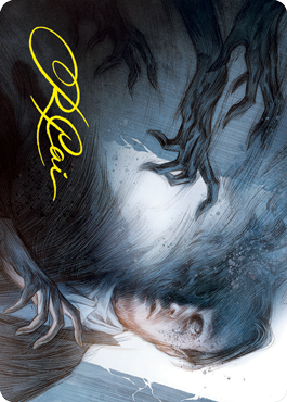 Dread Fugue Art Card (Gold-Stamped Signature) [Innistrad: Crimson Vow Art Series] MTG Single Magic: The Gathering    | Red Claw Gaming