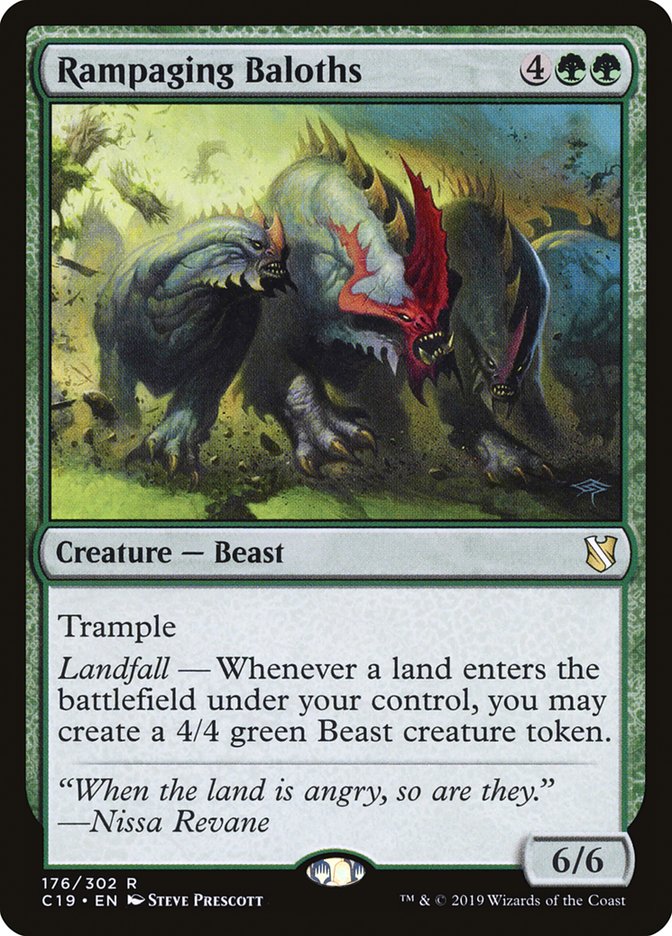Rampaging Baloths [Commander 2019] MTG Single Magic: The Gathering    | Red Claw Gaming