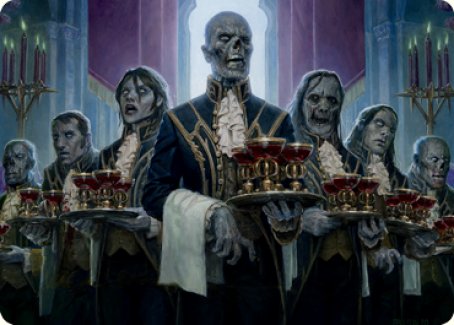 Dying to Serve Art Card [Innistrad: Crimson Vow Art Series] MTG Single Magic: The Gathering    | Red Claw Gaming