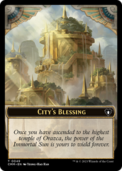 City's Blessing // Construct (0075) Double-Sided Token [Commander Masters Tokens] MTG Single Magic: The Gathering    | Red Claw Gaming