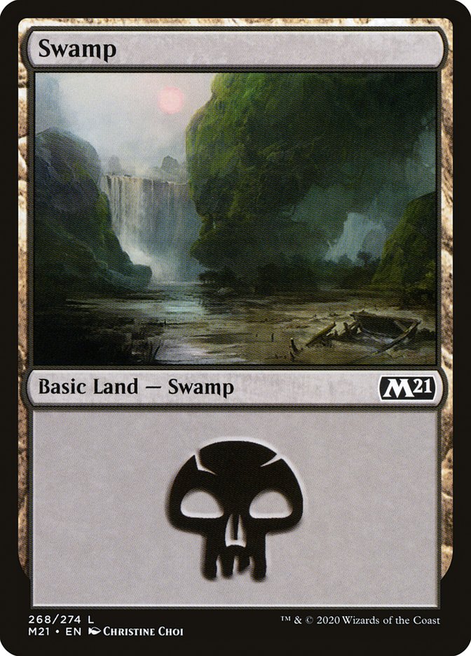 Swamp (268) [Core Set 2021] MTG Single Magic: The Gathering    | Red Claw Gaming