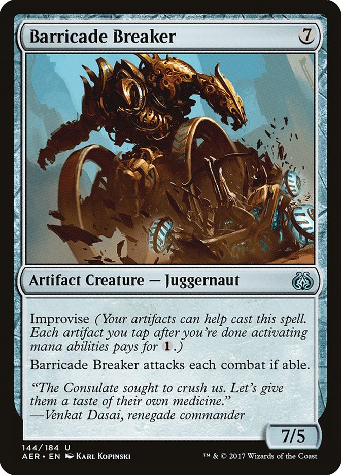 Barricade Breaker [Aether Revolt] MTG Single Magic: The Gathering    | Red Claw Gaming