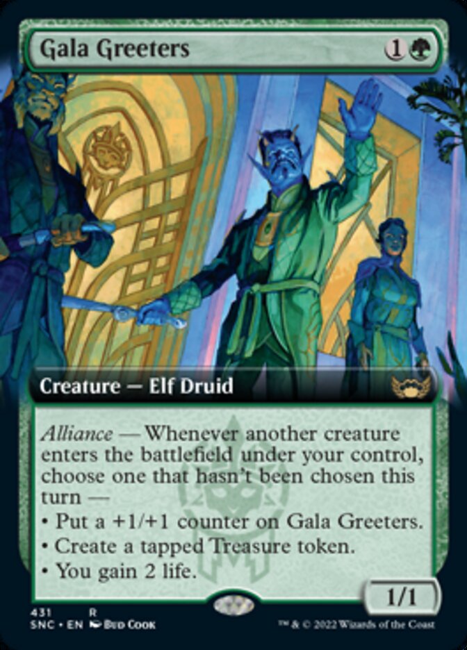 Gala Greeters (Extended Art) [Streets of New Capenna] MTG Single Magic: The Gathering    | Red Claw Gaming