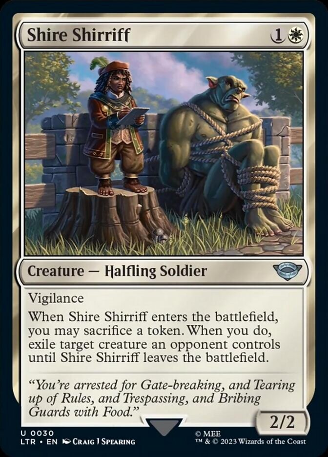 Shire Shirriff [The Lord of the Rings: Tales of Middle-Earth] MTG Single Magic: The Gathering    | Red Claw Gaming