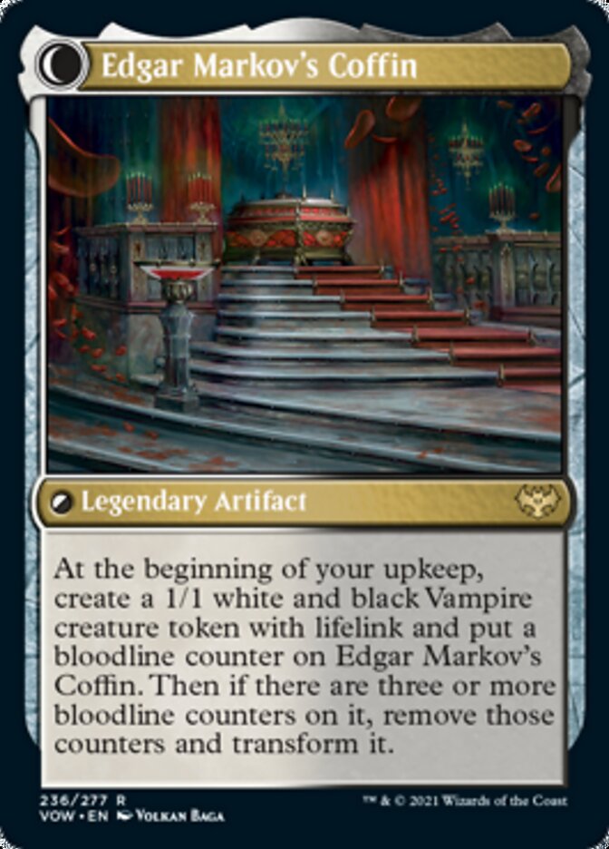 Edgar, Charmed Groom // Edgar Markov's Coffin [Innistrad: Crimson Vow] MTG Single Magic: The Gathering    | Red Claw Gaming
