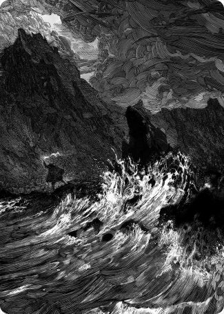 Island Art Card [Innistrad: Midnight Hunt Art Series] MTG Single Magic: The Gathering    | Red Claw Gaming