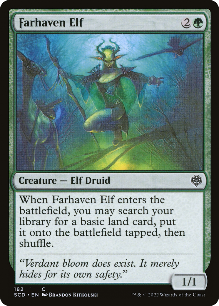 Farhaven Elf [Starter Commander Decks] MTG Single Magic: The Gathering    | Red Claw Gaming