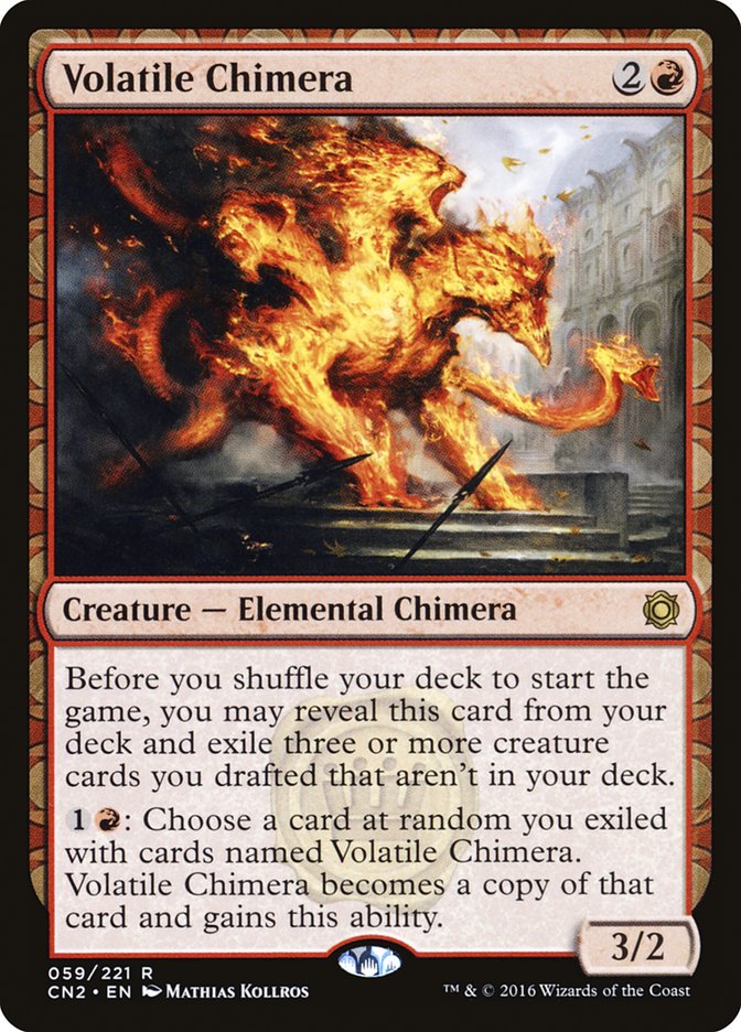 Volatile Chimera [Conspiracy: Take the Crown] MTG Single Magic: The Gathering    | Red Claw Gaming