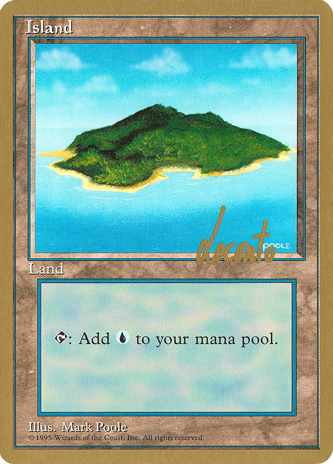 Island (ml367) (Michael Loconto) [Pro Tour Collector Set] MTG Single Magic: The Gathering    | Red Claw Gaming