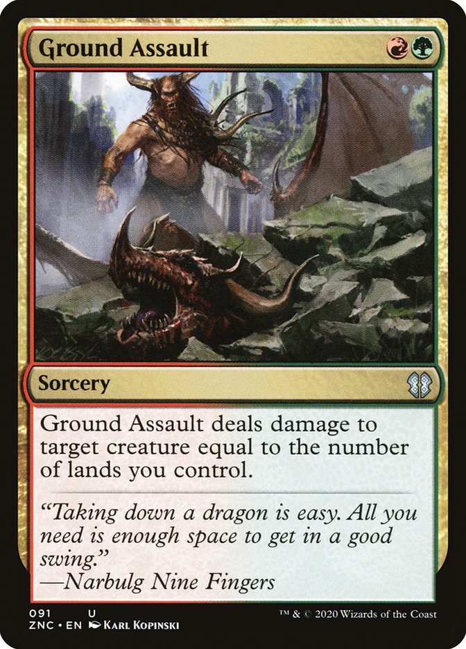 Ground Assault [Zendikar Rising Commander] MTG Single Magic: The Gathering    | Red Claw Gaming