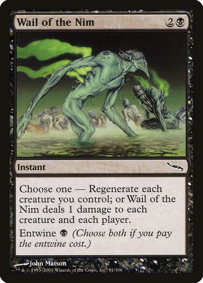 Wail of the Nim [Mirrodin] MTG Single Magic: The Gathering    | Red Claw Gaming