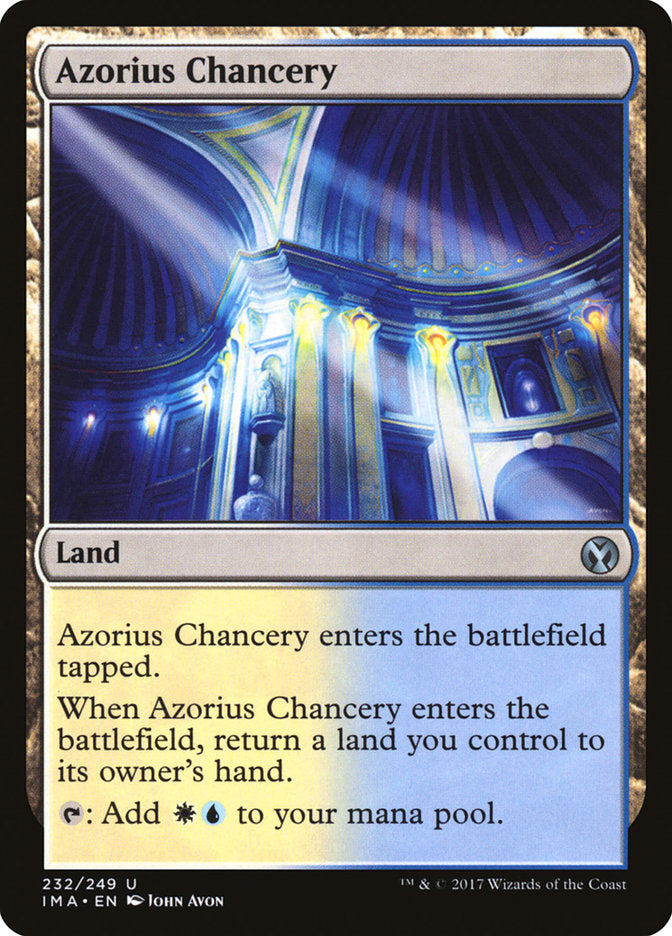 Azorius Chancery [Iconic Masters] MTG Single Magic: The Gathering    | Red Claw Gaming