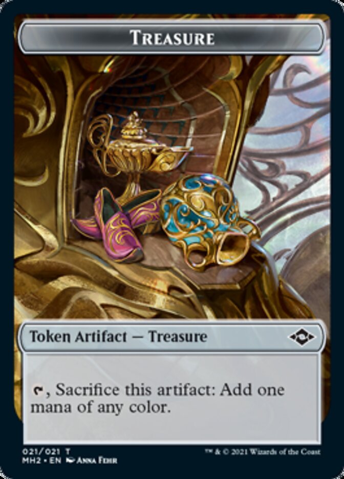 Golem // Treasure (21) Double-Sided Token [Modern Horizons 2 Tokens] MTG Single Magic: The Gathering    | Red Claw Gaming