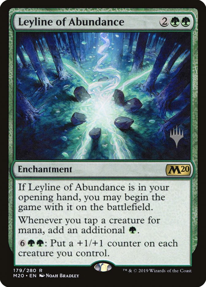 Leyline of Abundance (Promo Pack) [Core Set 2020 Promos] MTG Single Magic: The Gathering    | Red Claw Gaming