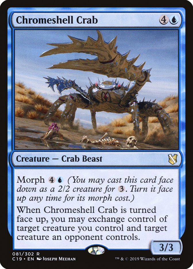Chromeshell Crab [Commander 2019] MTG Single Magic: The Gathering    | Red Claw Gaming