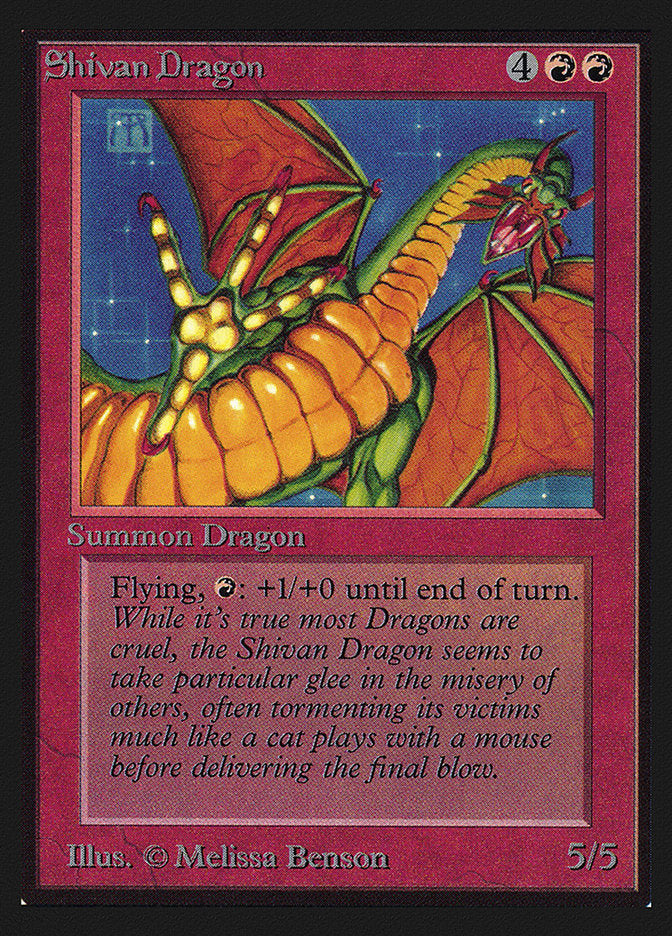 Shivan Dragon [International Collectors' Edition] MTG Single Magic: The Gathering    | Red Claw Gaming