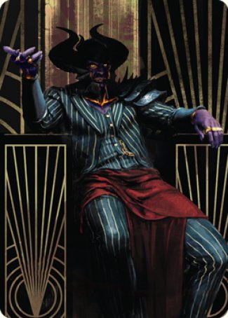 Ob Nixilis, the Adversary 2 Art Card [Streets of New Capenna Art Series] MTG Single Magic: The Gathering    | Red Claw Gaming