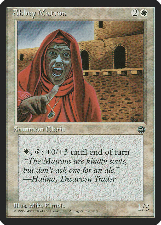 Abbey Matron (Halina Flavor Text) [Homelands] MTG Single Magic: The Gathering    | Red Claw Gaming