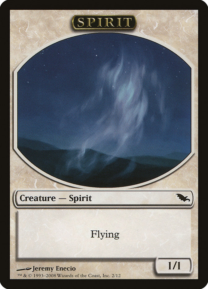 Spirit Token [Shadowmoor Tokens] MTG Single Magic: The Gathering    | Red Claw Gaming