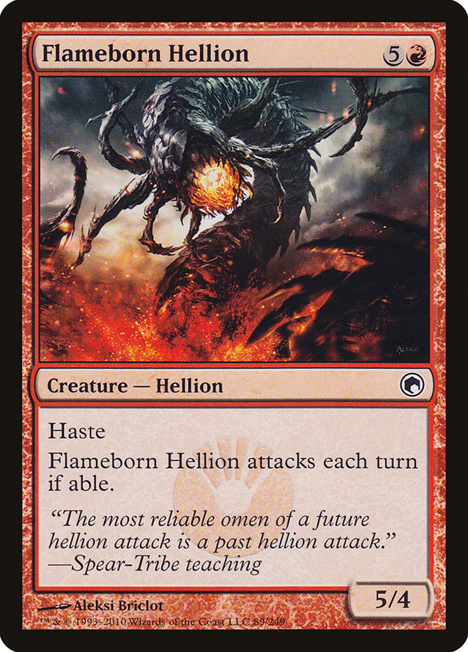 Flameborn Hellion [Scars of Mirrodin] MTG Single Magic: The Gathering    | Red Claw Gaming