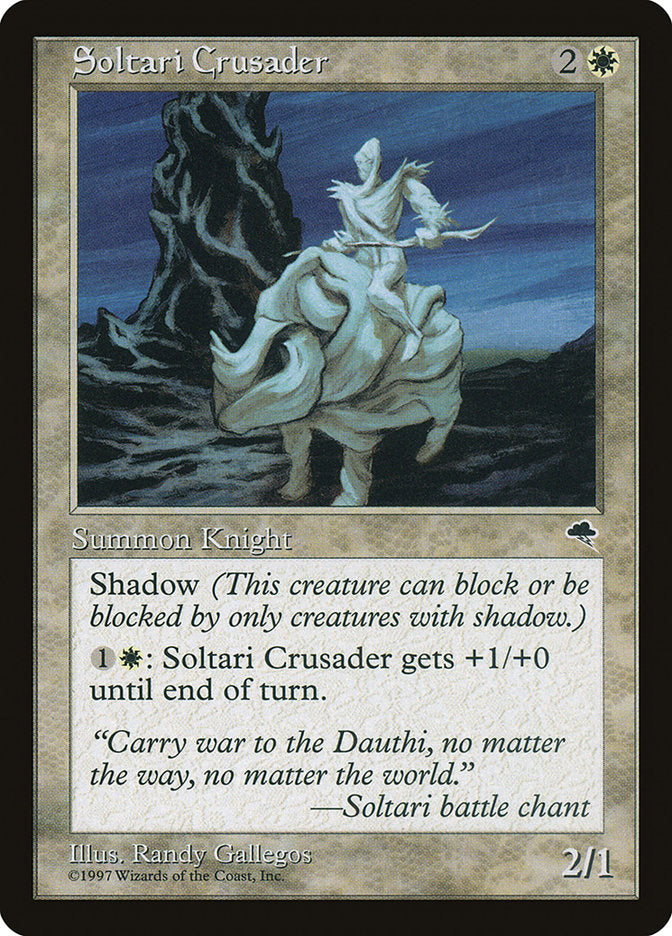 Soltari Crusader [Tempest] MTG Single Magic: The Gathering    | Red Claw Gaming