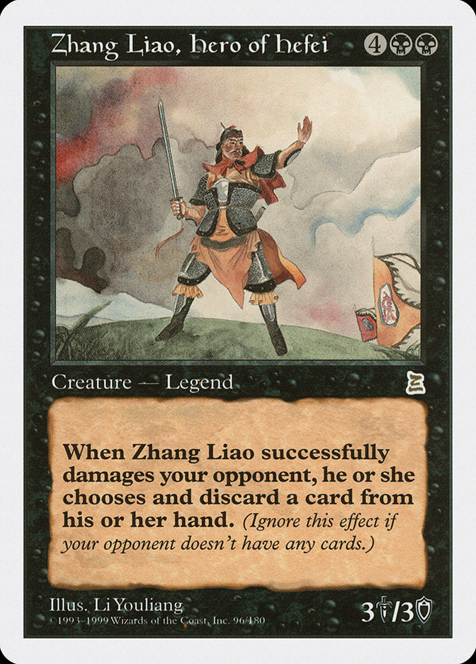 Zhang Liao, Hero of Hefei [Portal Three Kingdoms] MTG Single Magic: The Gathering    | Red Claw Gaming