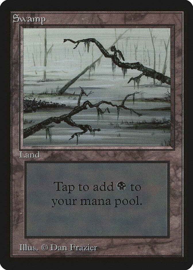 Swamp (296) [Beta Edition] MTG Single Magic: The Gathering    | Red Claw Gaming
