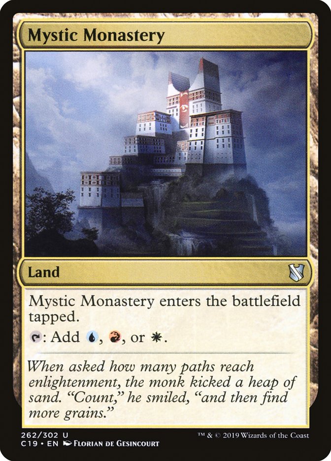 Mystic Monastery [Commander 2019] MTG Single Magic: The Gathering    | Red Claw Gaming