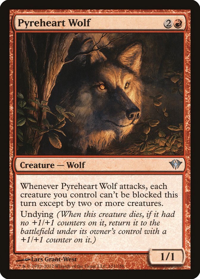 Pyreheart Wolf [Dark Ascension] MTG Single Magic: The Gathering    | Red Claw Gaming
