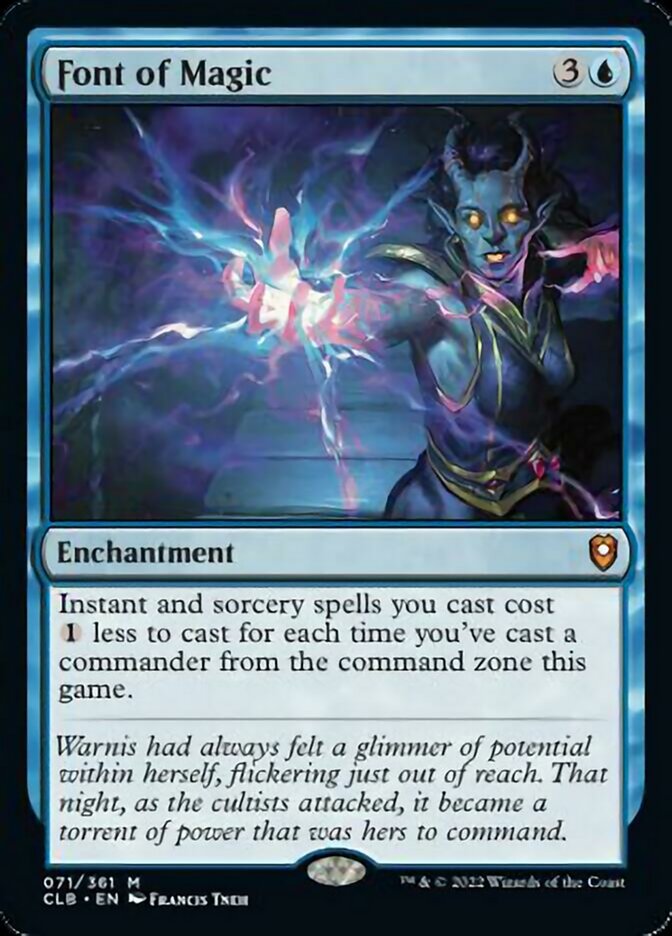 Font of Magic [Commander Legends: Battle for Baldur's Gate] MTG Single Magic: The Gathering    | Red Claw Gaming