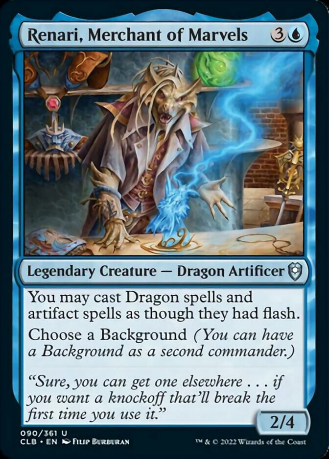 Renari, Merchant of Marvels [Commander Legends: Battle for Baldur's Gate] MTG Single Magic: The Gathering    | Red Claw Gaming
