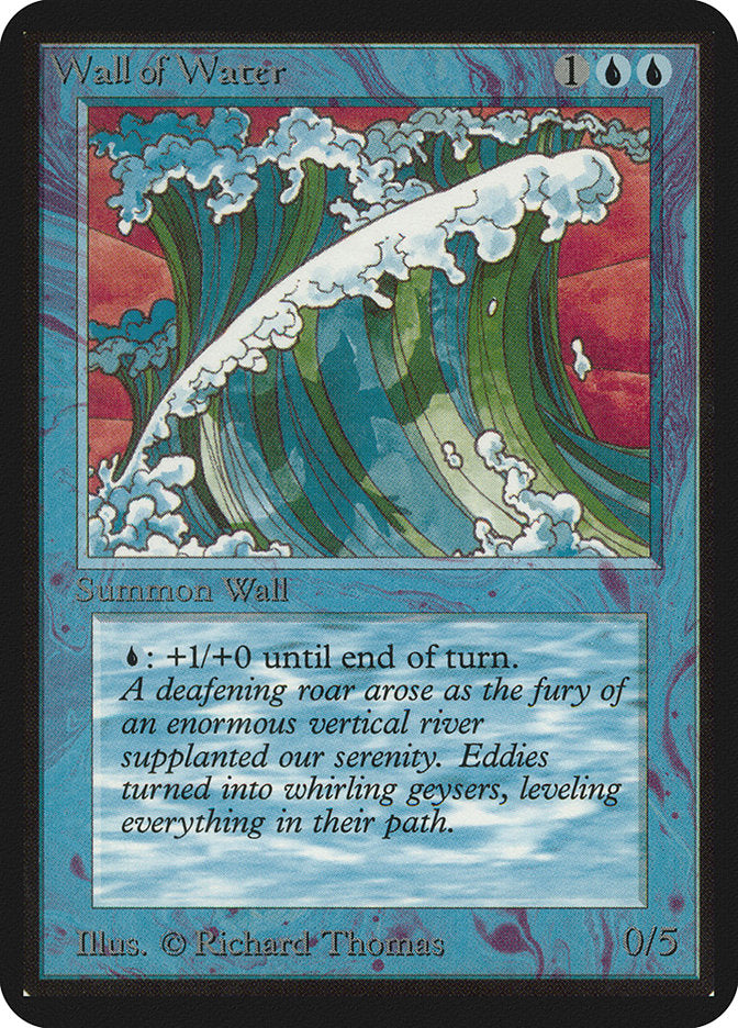Wall of Water [Alpha Edition] MTG Single Magic: The Gathering    | Red Claw Gaming