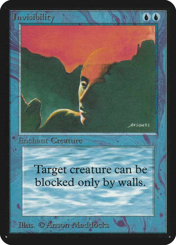 Invisibility [Alpha Edition] MTG Single Magic: The Gathering    | Red Claw Gaming