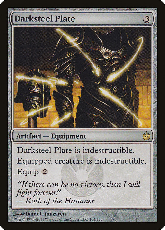 Darksteel Plate [Mirrodin Besieged] MTG Single Magic: The Gathering    | Red Claw Gaming